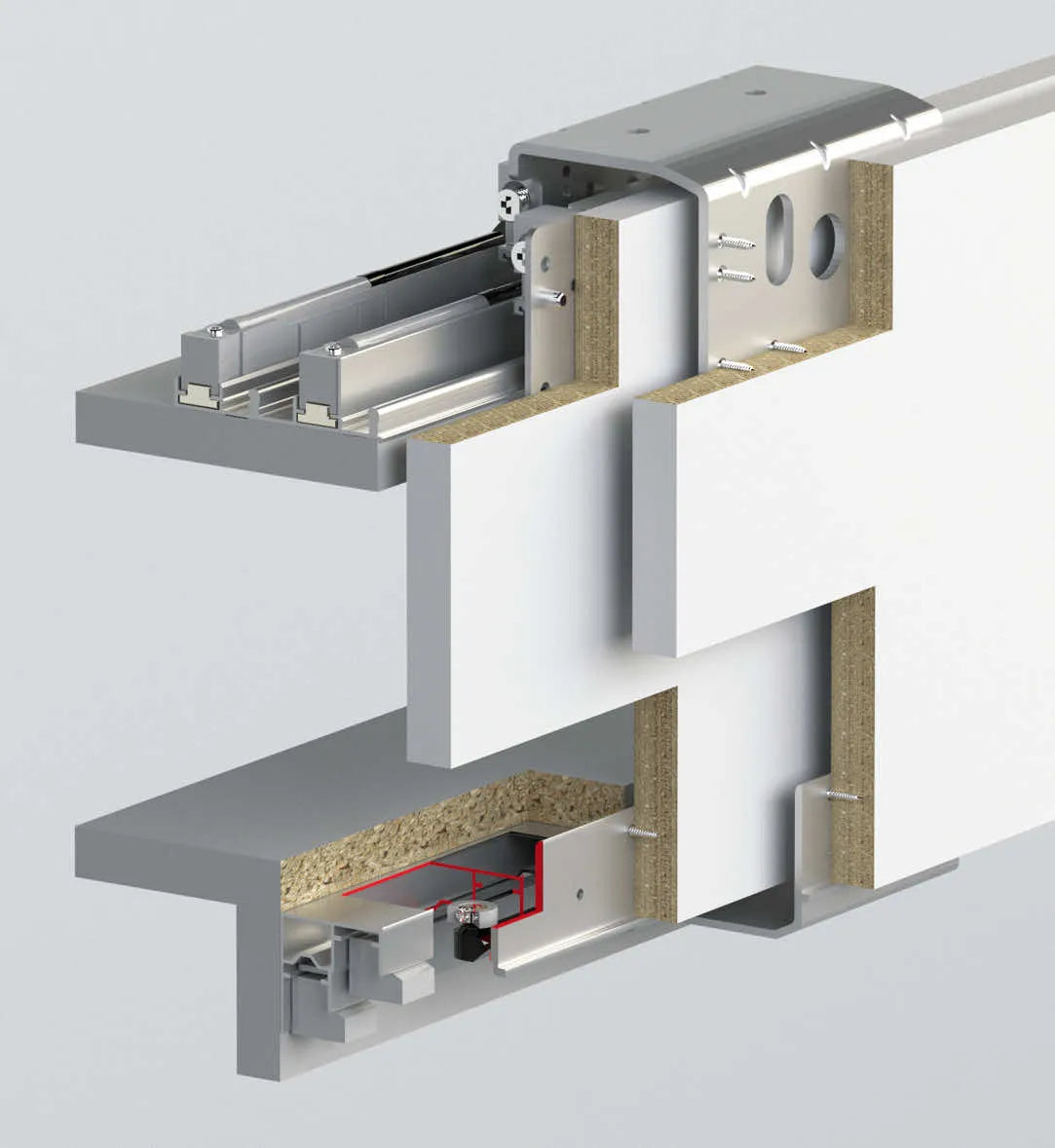 100 KG ADJ. SLIDING WARDROBE SYSTEM - INTERNAL DOOR