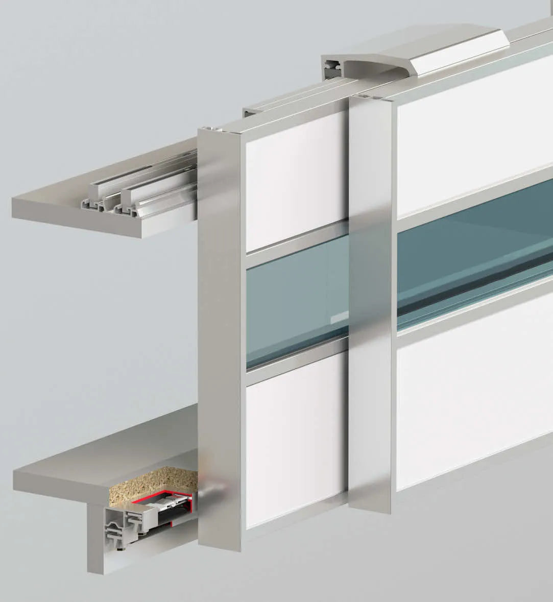 100 KG SLIDING WARDROBE SYSTEM 2 DOOR 18-30 MM