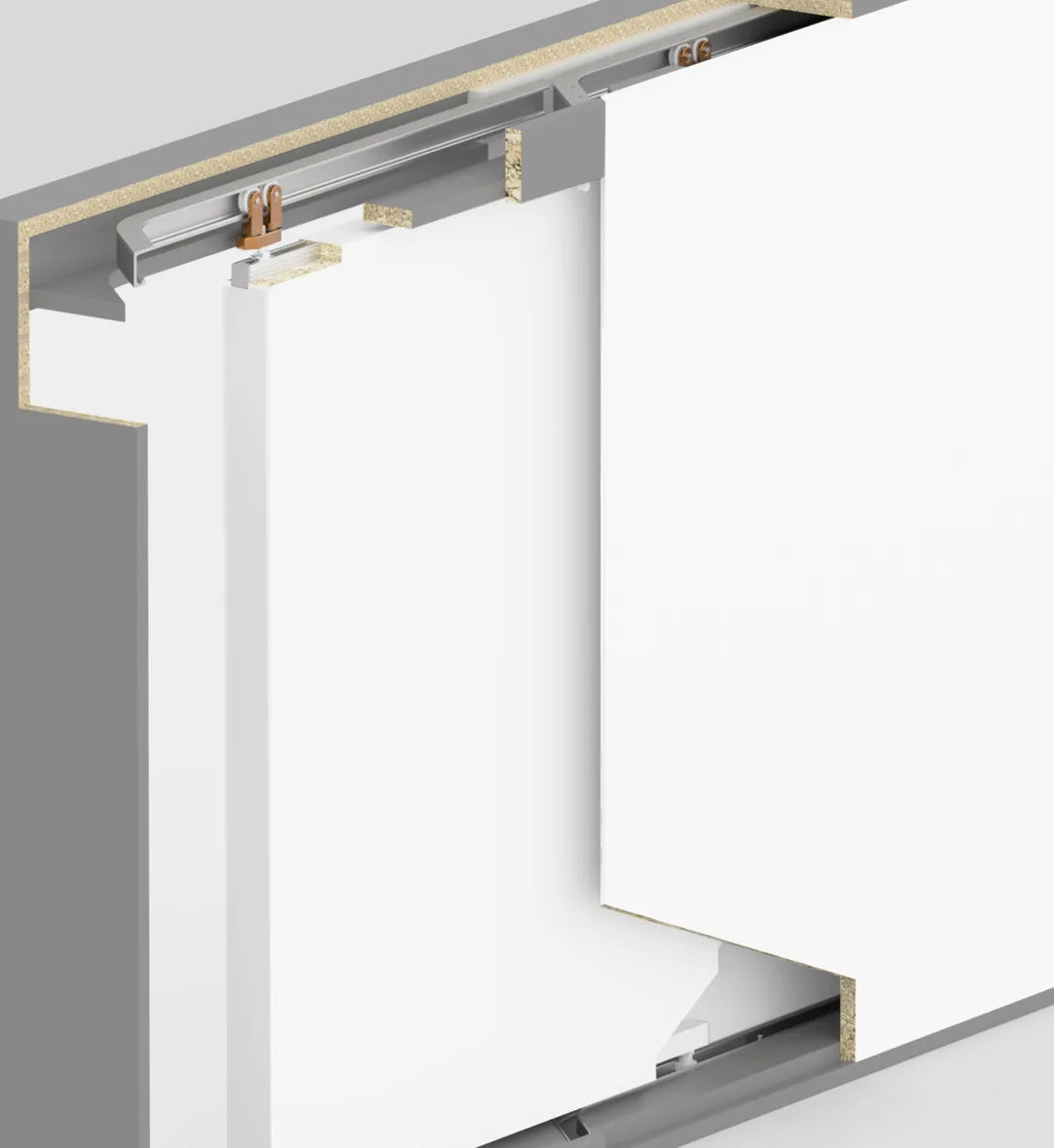 80 KG COPLANAR SLIDING DOOR SYSTEM - LEFT