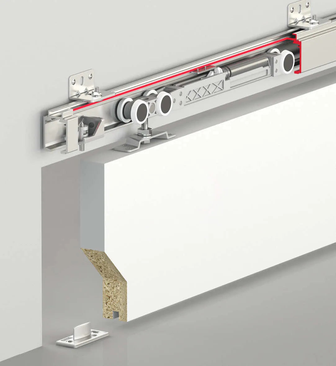 120 KG SLIDING DOOR SYSTEM - HAS TWO WAY SOFT CLOSING
