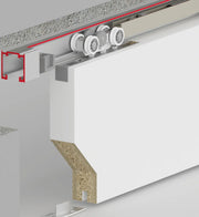 120 KG ADJUSTABLE SLIDING DOOR SYSTEM - TWO WAY SOFT CLOSING