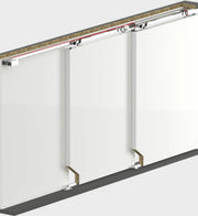 120 KG ADJUSTABLE TELESCOPIC FUNICULAR SLIDING DOOR SYSTEMS - TWO WAY SOFT
