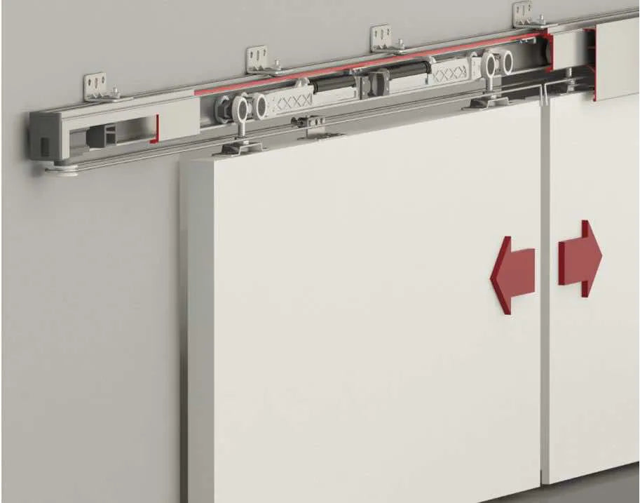 120 KG FUNICULAR SLIDING DOOR SYSTEM -HAS TWO WAY SOFT