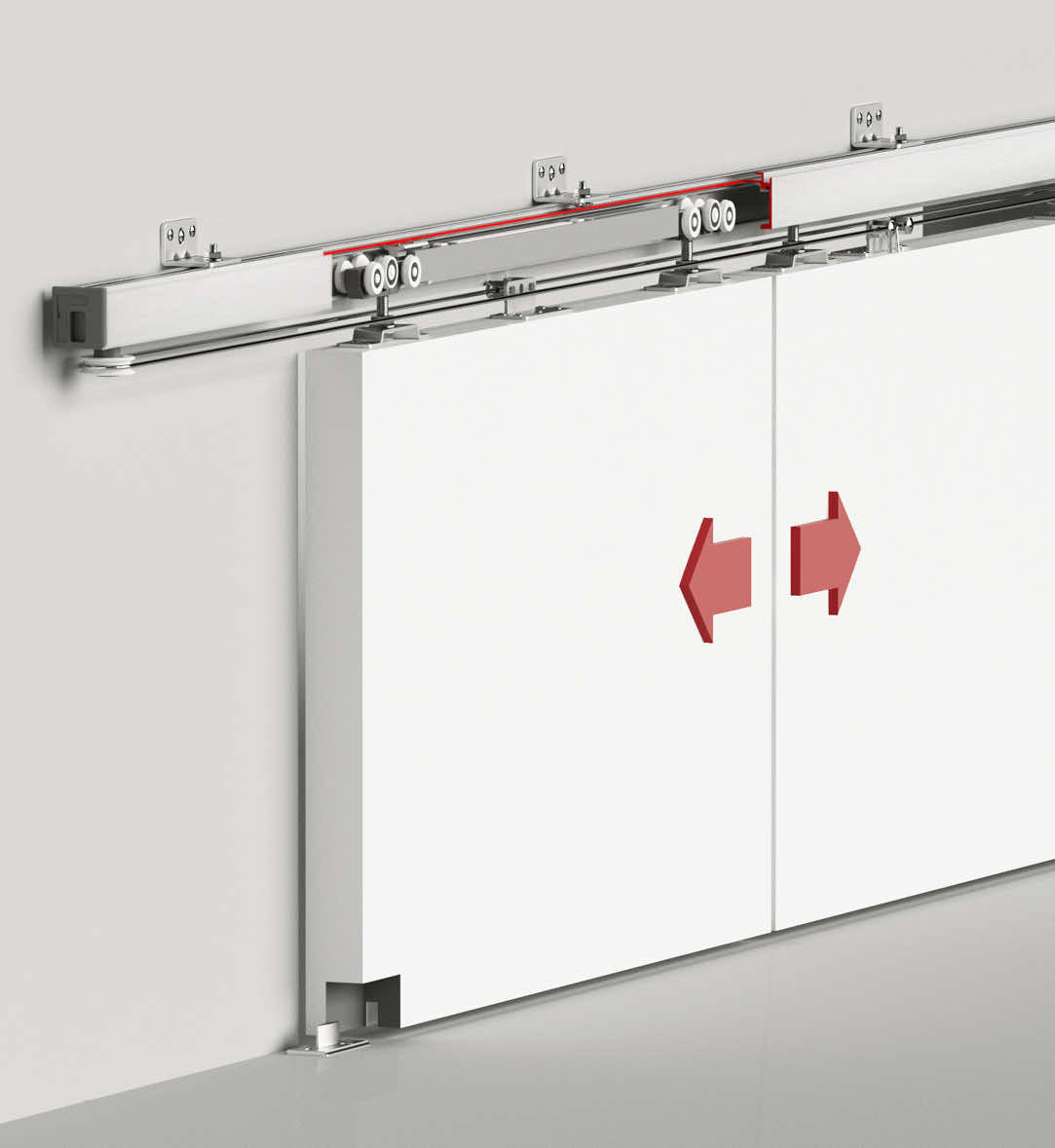 40 KG FUNICULAR SLIDING DOOR SYSTEM -HAS TWO WAY SOFT