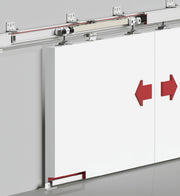 120 KG ADJUSTABLE FUNICULAR SLIDING DOOR SYSTEM - TWO WAY SOFT CLOSING