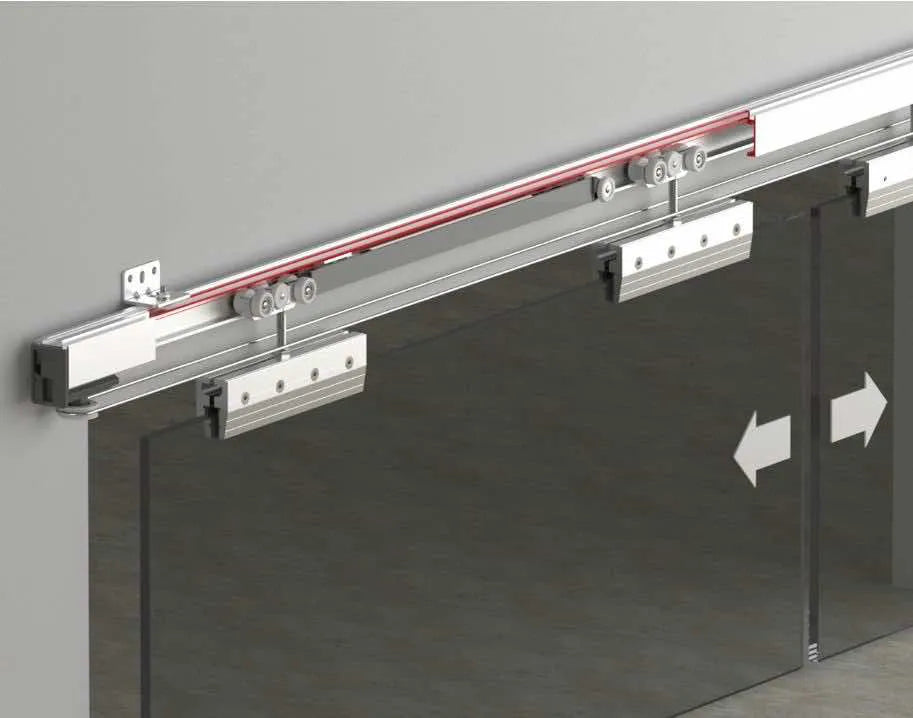 80 KG FUNICULAR SLIDING GLASS DOOR SYSTEM