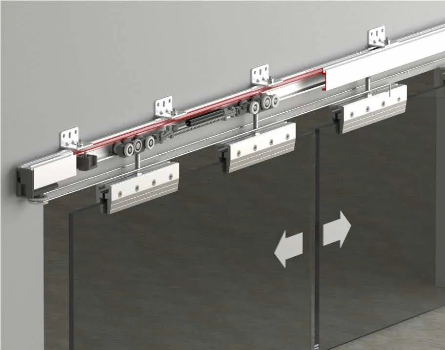 40 KG FUNICULAR SLIDING GLASS DOOR SYSTEM