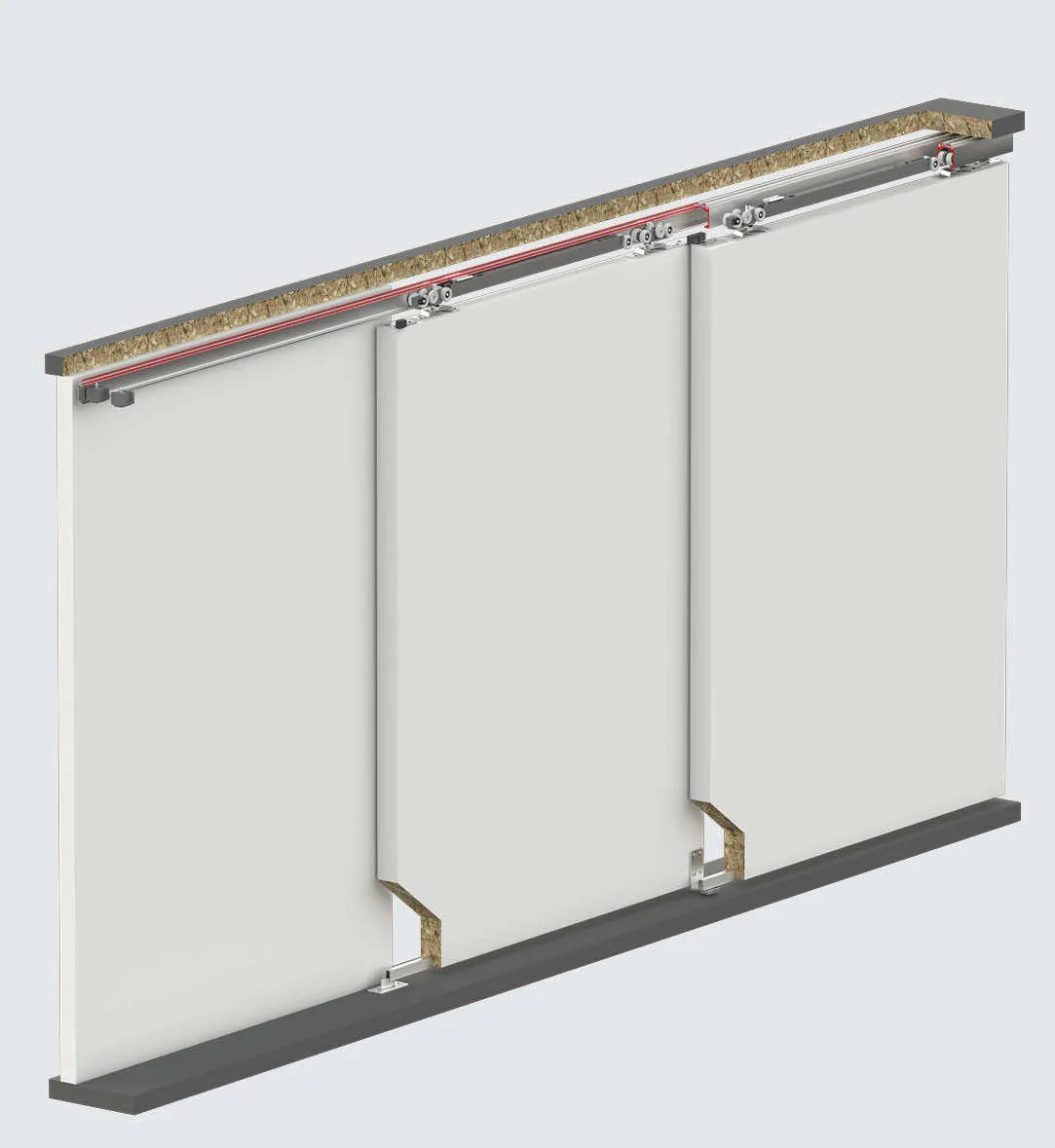 60 KG ADJUSTABLE TELESCOPIC SLIDING DOOR SYSTEMS - TWO WAY SOFT CLOSING