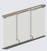60 KG ADJUSTABLE TELESCOPIC SLIDING DOOR SYSTEMS - TWO WAY SOFT CLOSING