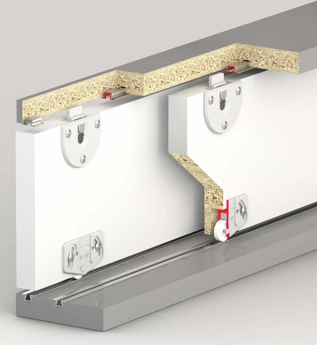 15 KG SLIDING LIGHT DUTY DOOR - GREY