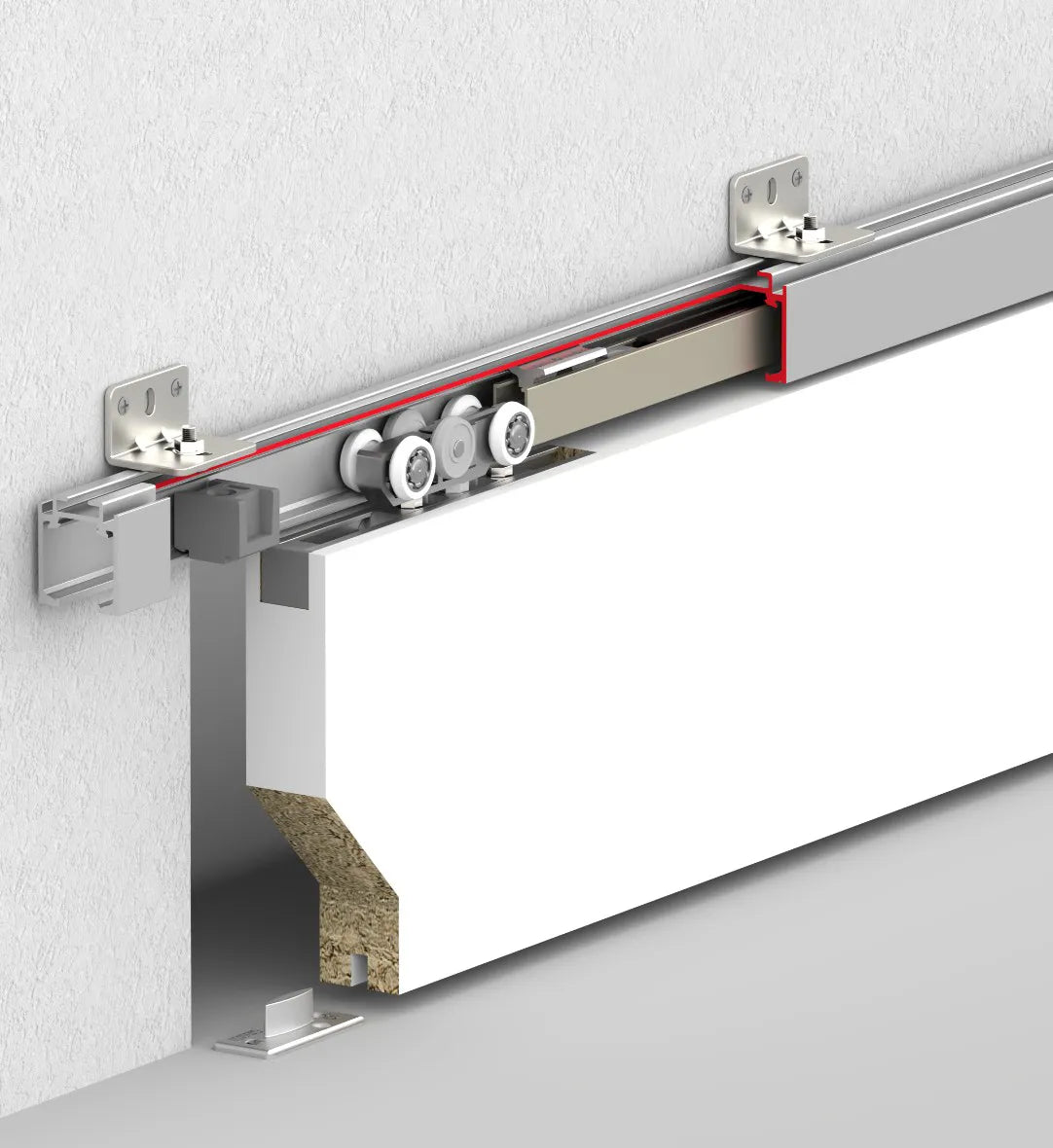 40 KG ADJUSTABLE SLIDING DOOR SYSTEM - TWO WAY SOFT CLOSING
