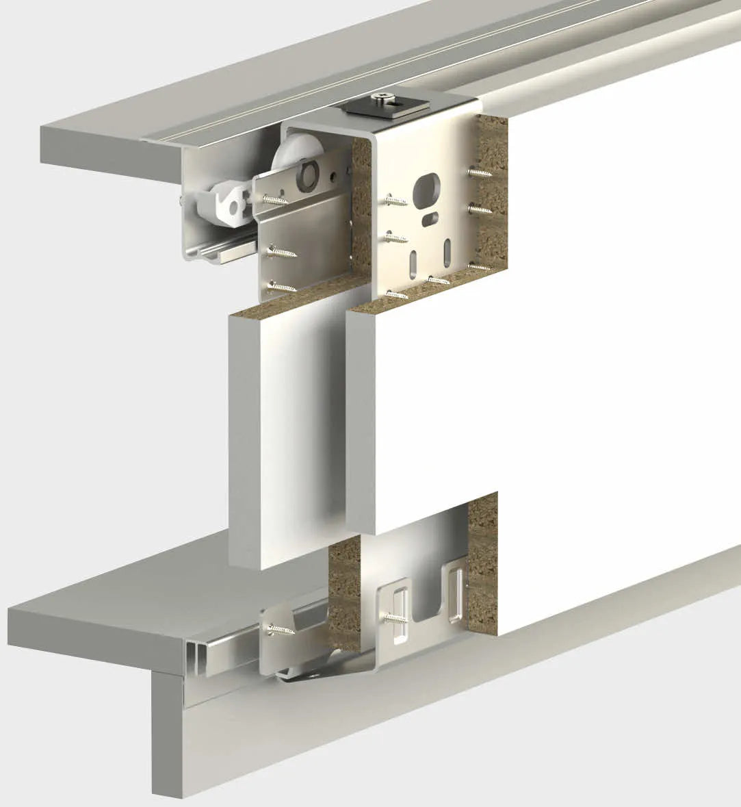 60 KG ADJ. SLIDING WARDROBE SYSTEM 18 MM - INTERNAL
