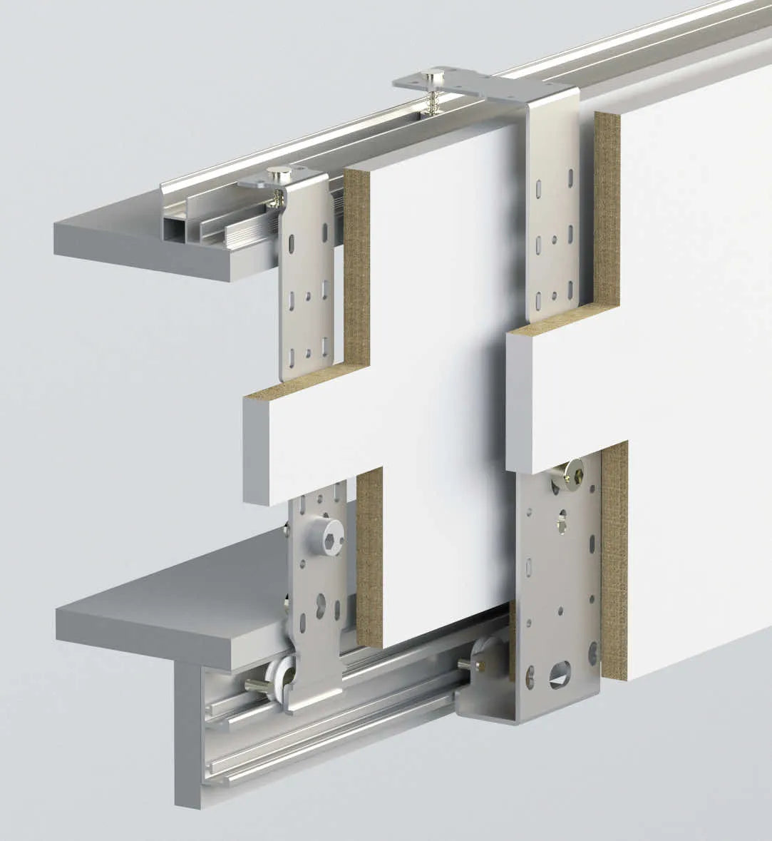 60 KG ADJ. SLIDING WARDROBE SYSTEM 18 MM - INTERNAL
