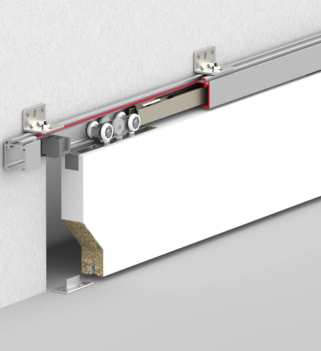 60 KG ADJUSTABLE SLIDING DOOR SYSTEM - TWO WAY SOFT CLOSING
