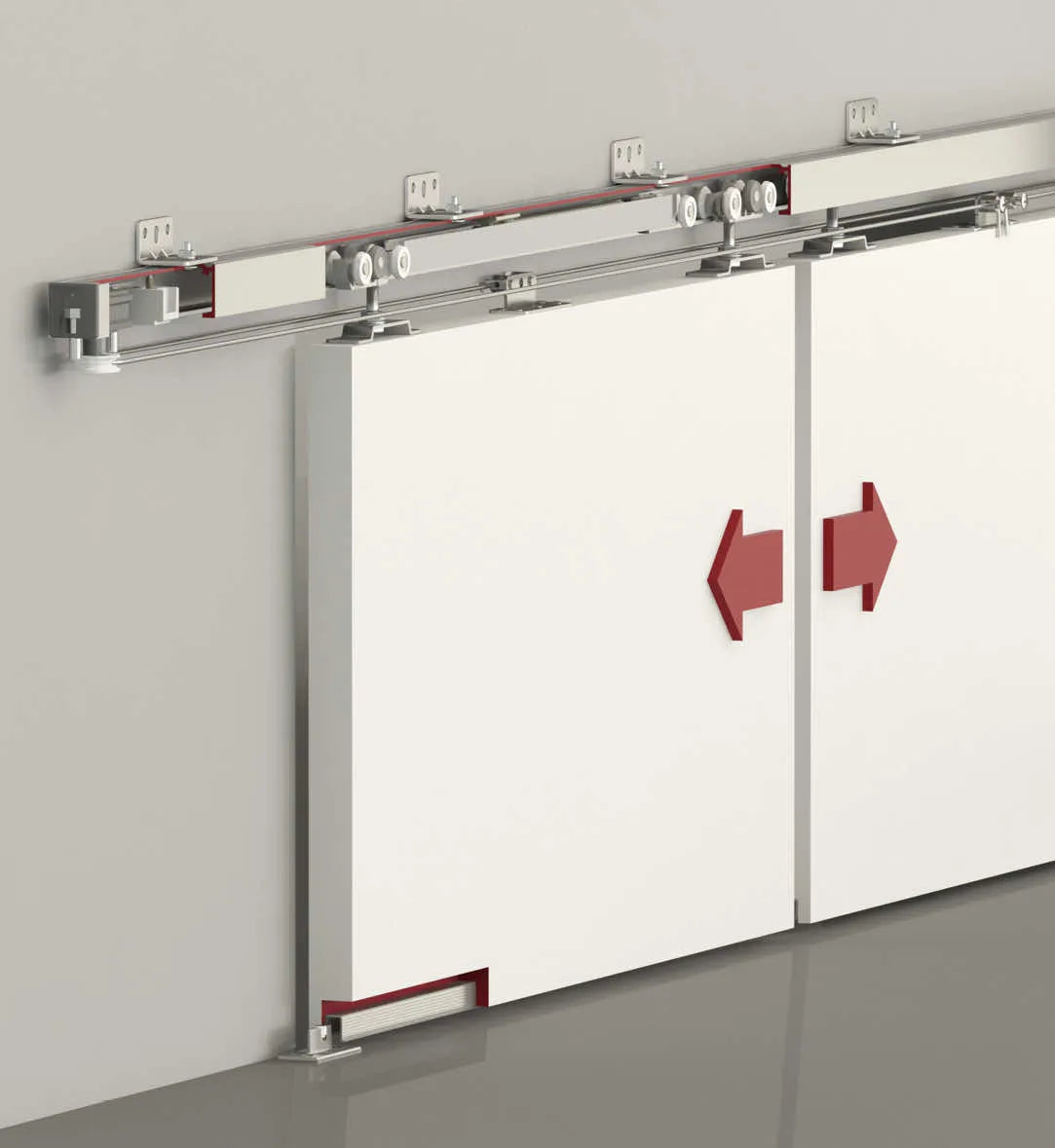 60 KG FUNICULAR SLIDING DOOR SYSTEM -HAS TWO WAY SOFT