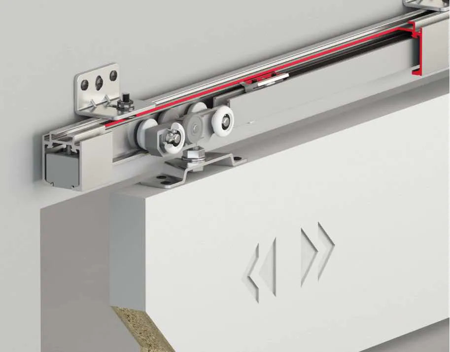 60 KG SLIDING DOOR SYSTEM - HAS TWO WAY SOFT CLOSING
