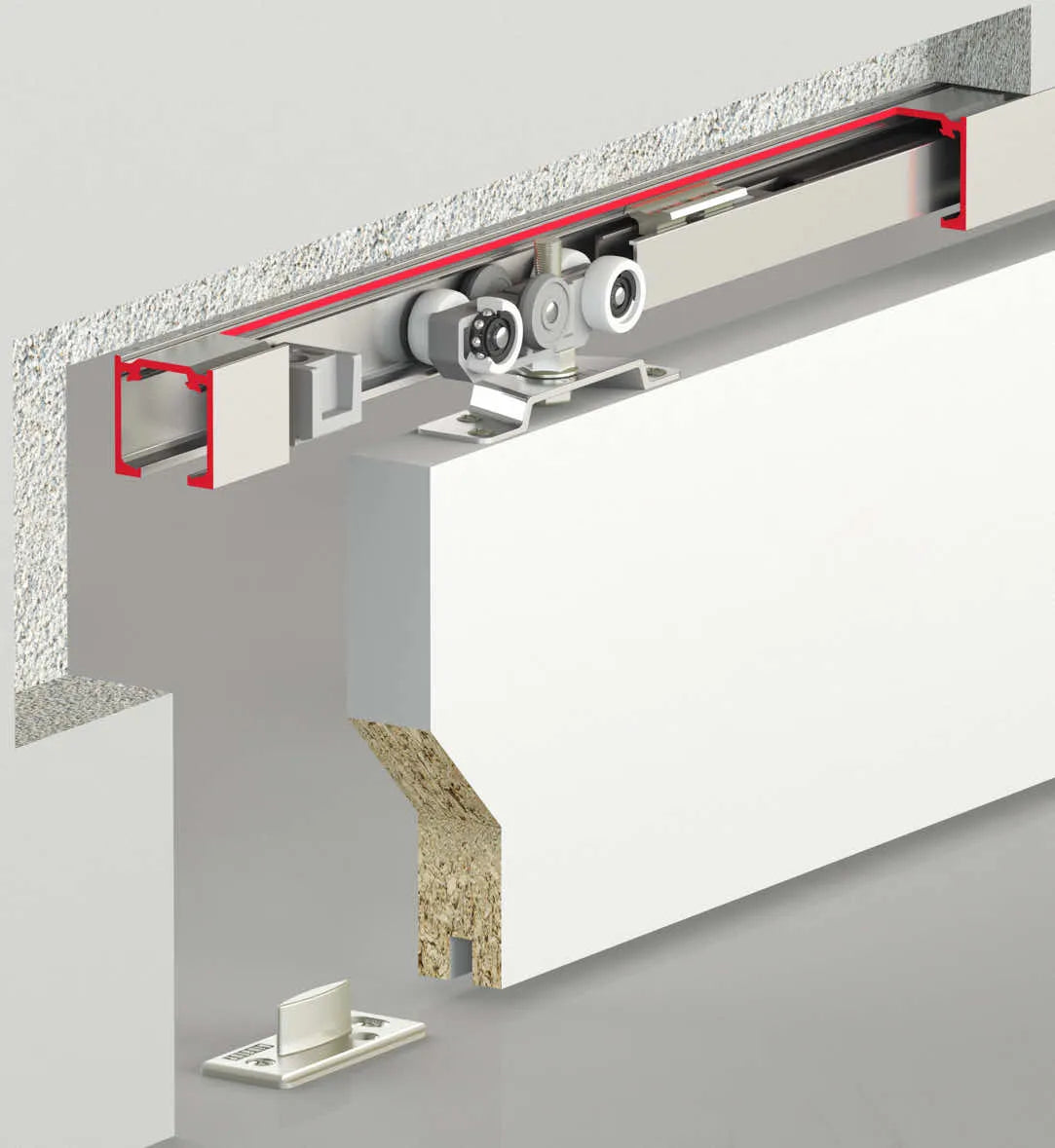 60 KG SLIDING DOOR SYSTEM - HAS TWO WAY SOFT CLOSING