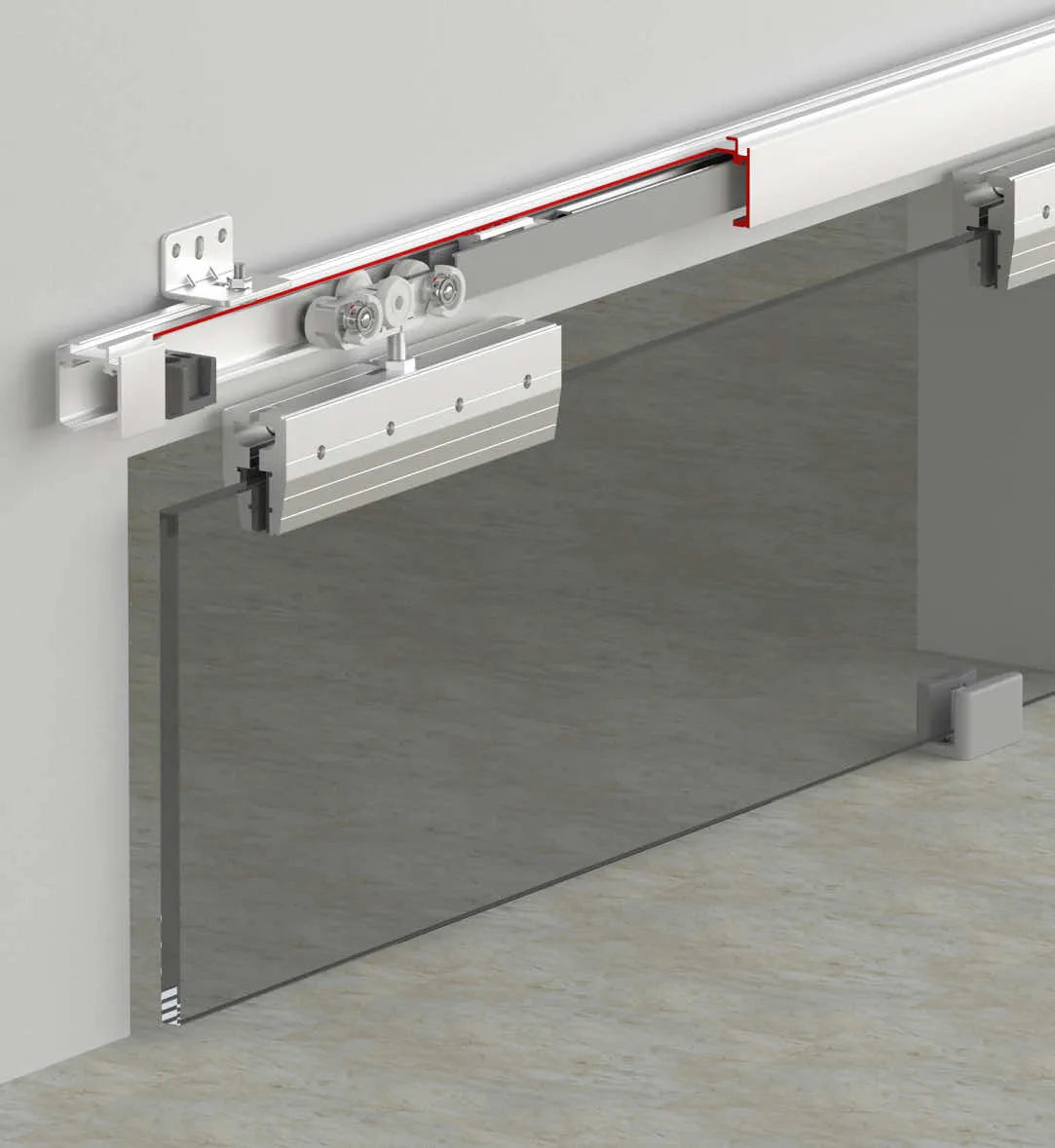 60 KG SLIDING GLASS DOOR SYSTEM- HAS TWO WAY SOFT