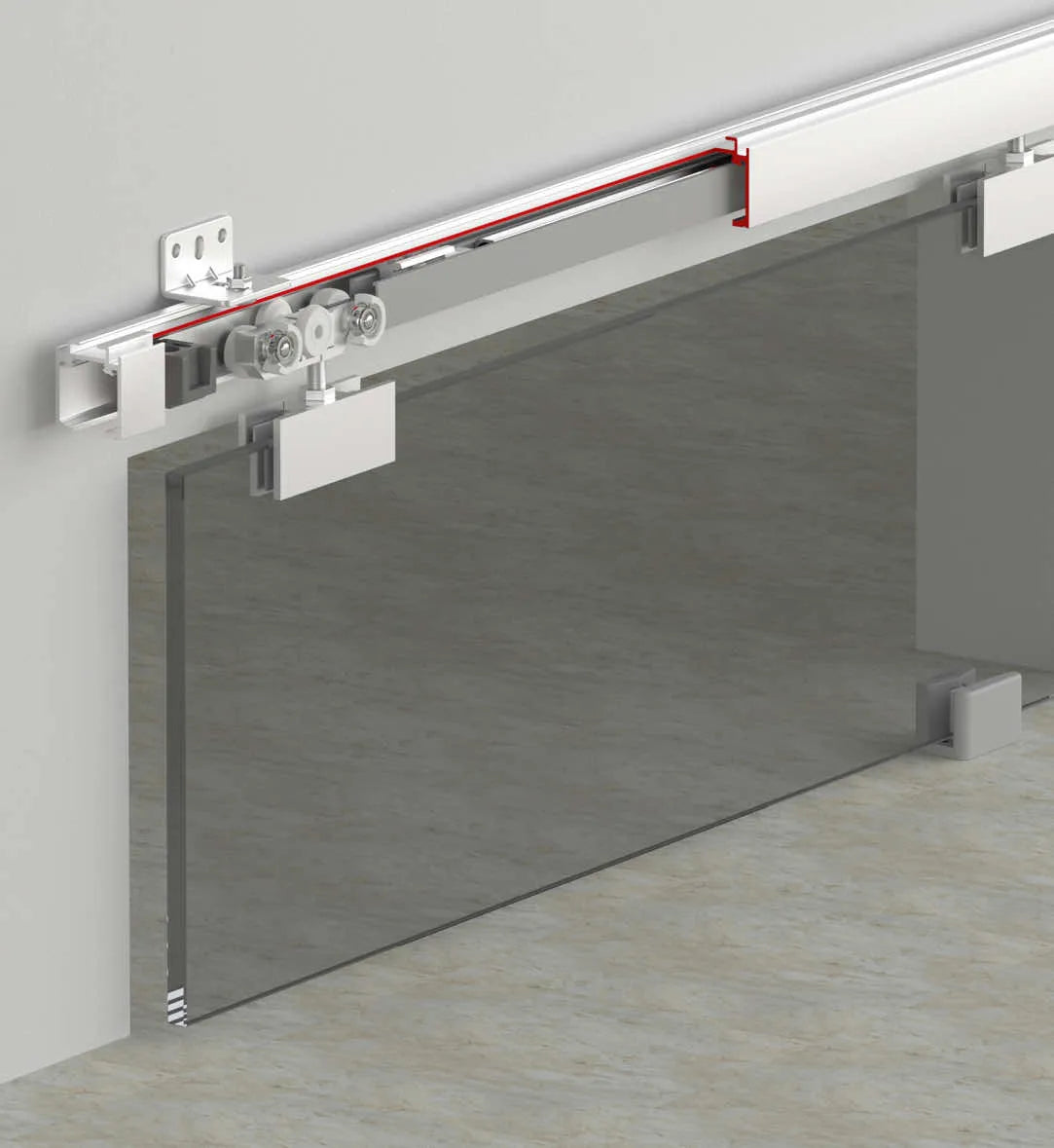 60 KG SLIDING GLASS DOOR SYSTEM- HAS TWO WAY SOFT