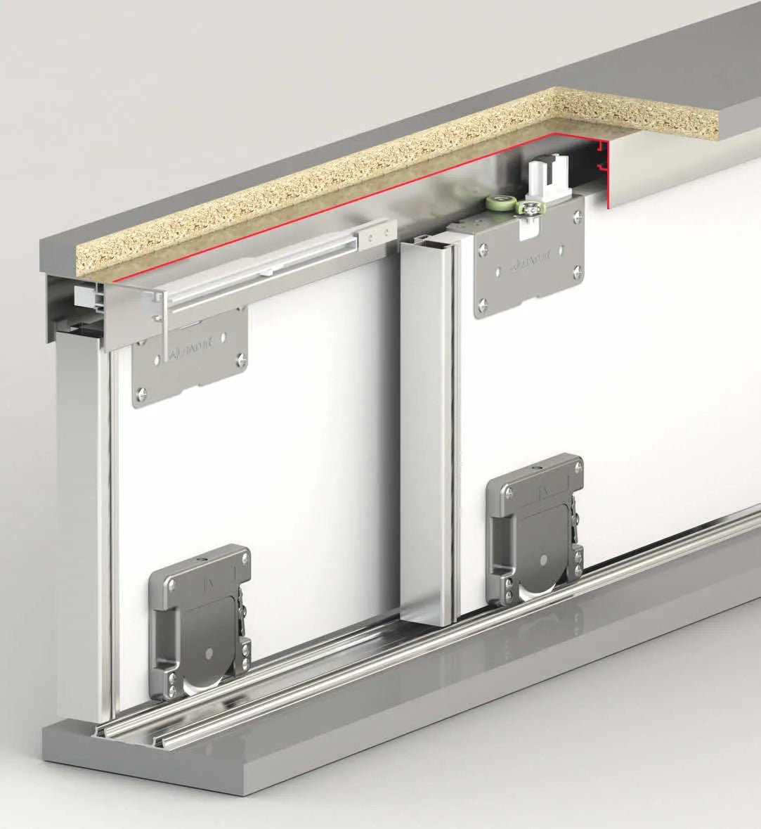 70 KG SLIDING DOOR SYSTEM 2 WAY SOFT