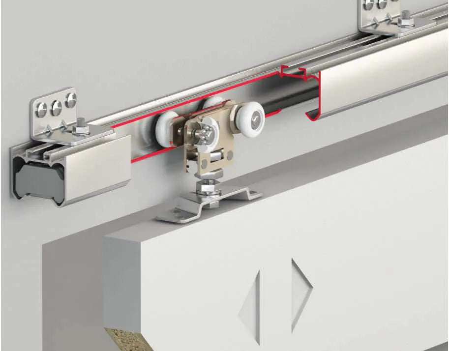 80 KG ADJ. SLIDING DOOR SYSTEM - HAS BALL BEARING