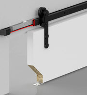 80 KG ADJUSTABLE SLIDING  DOOR SYSTEM - TWO WAY SOFT CLOSING