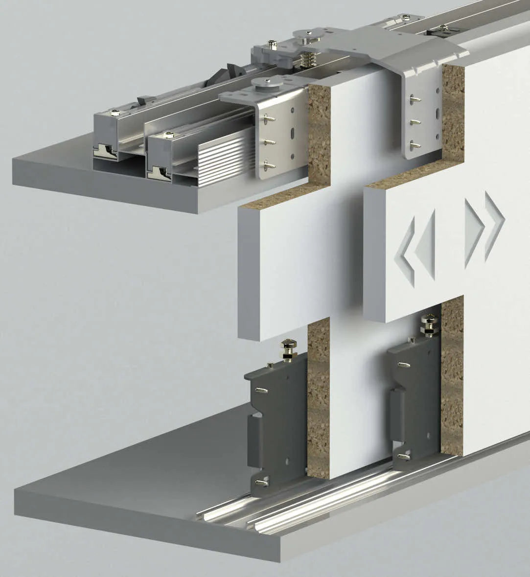 80 KG SLIDING WARDROBE SYSTEM 2 DOOR