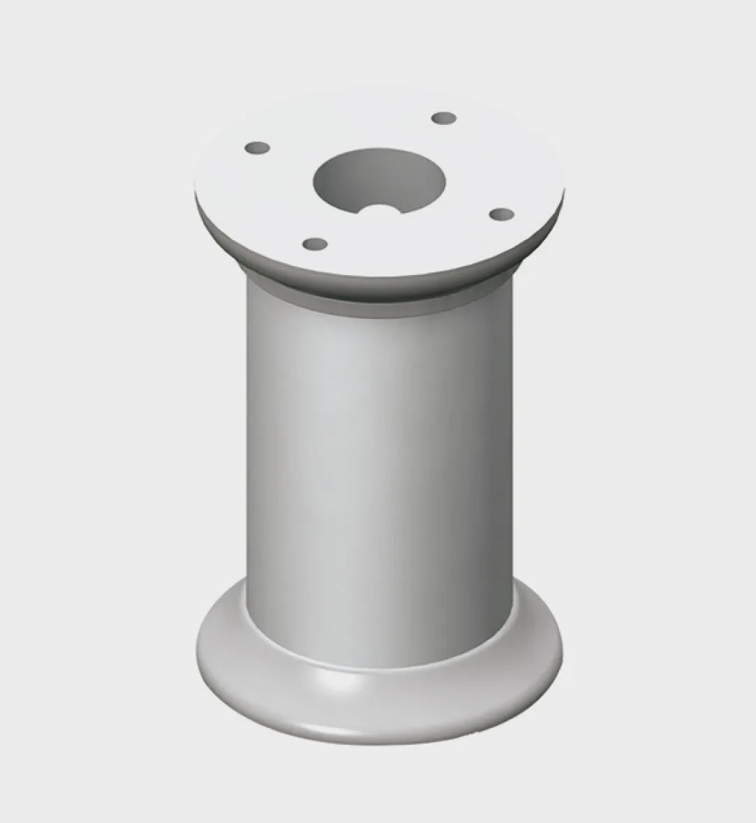 ALU.FURNITURE FEET Ø 50 MM - 6 CM