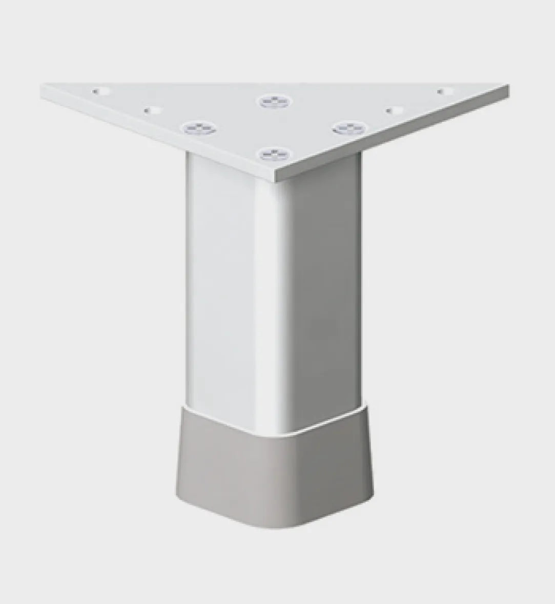 ALU.FURNITURE FEET W28 5 CM ADJUSTABLE