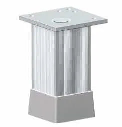ALU.FURNITURE FEET W40 6 CM ADJUSTABLE