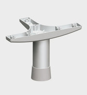 ALU. FURNITURE FEET W25 SILVER - 6 CM