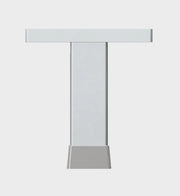 ALU. FURNITURE FEET W25 SILVER - 6 CM