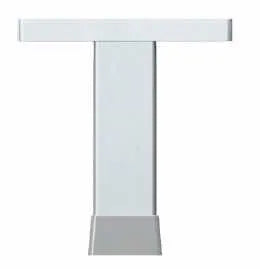 ALU. FURNITURE FEET W25 SILVER - 6 CM