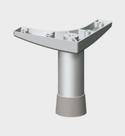 ALU. FURNITURE FEET W25 SILVER - 6 CM