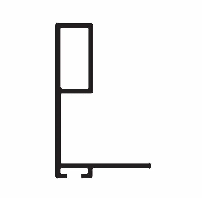 ALUMINIUM HANDLE PROFILE - 18 MM - BRIGHT