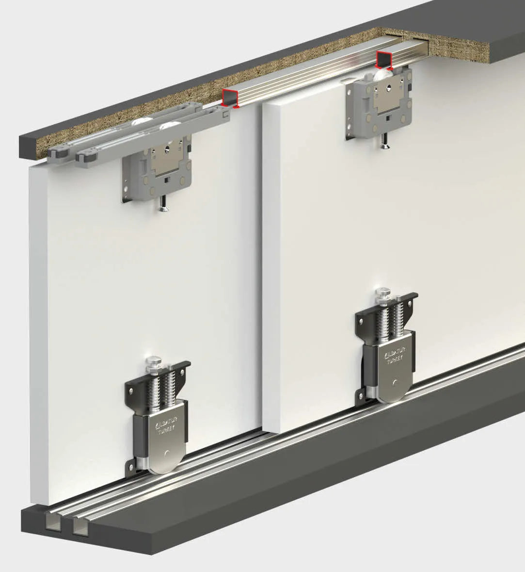 MULTILINE 10 - 70 KG SLIDING DOOR SYSTEM 2 WAY SOFT