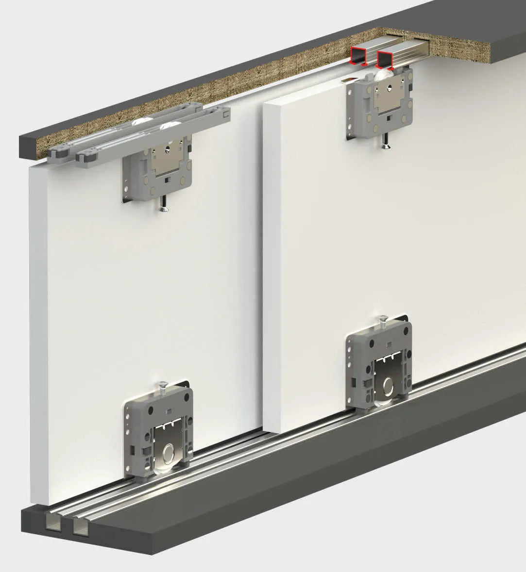 MULTILINE 12 - 50 KG SLIDING DOOR SYSTEM 2 WAY SOFT