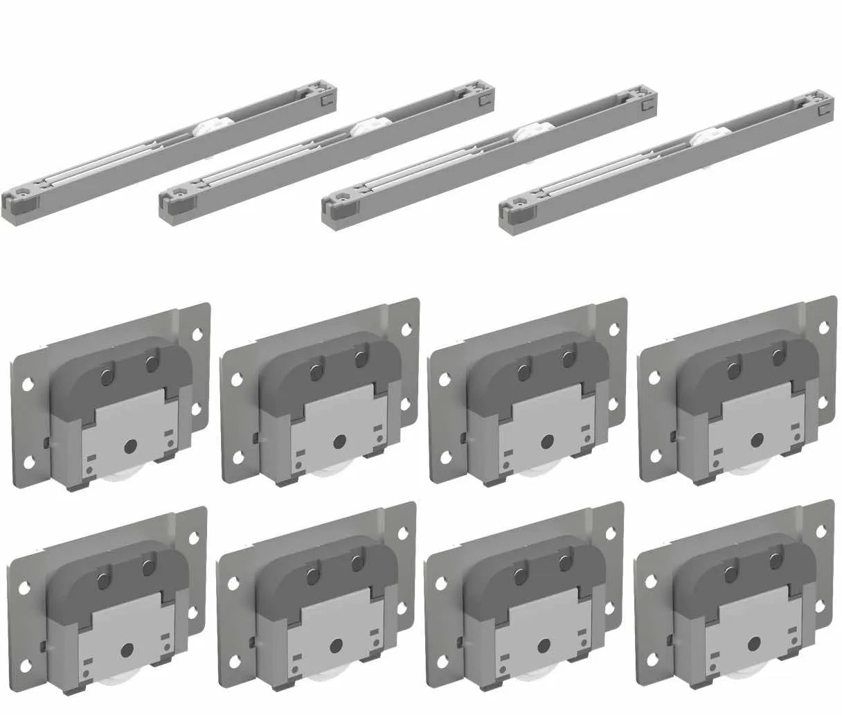 MULTILINE 4 - 50 KG SLIDING DOOR SYSTEM 2 WAY SOFT