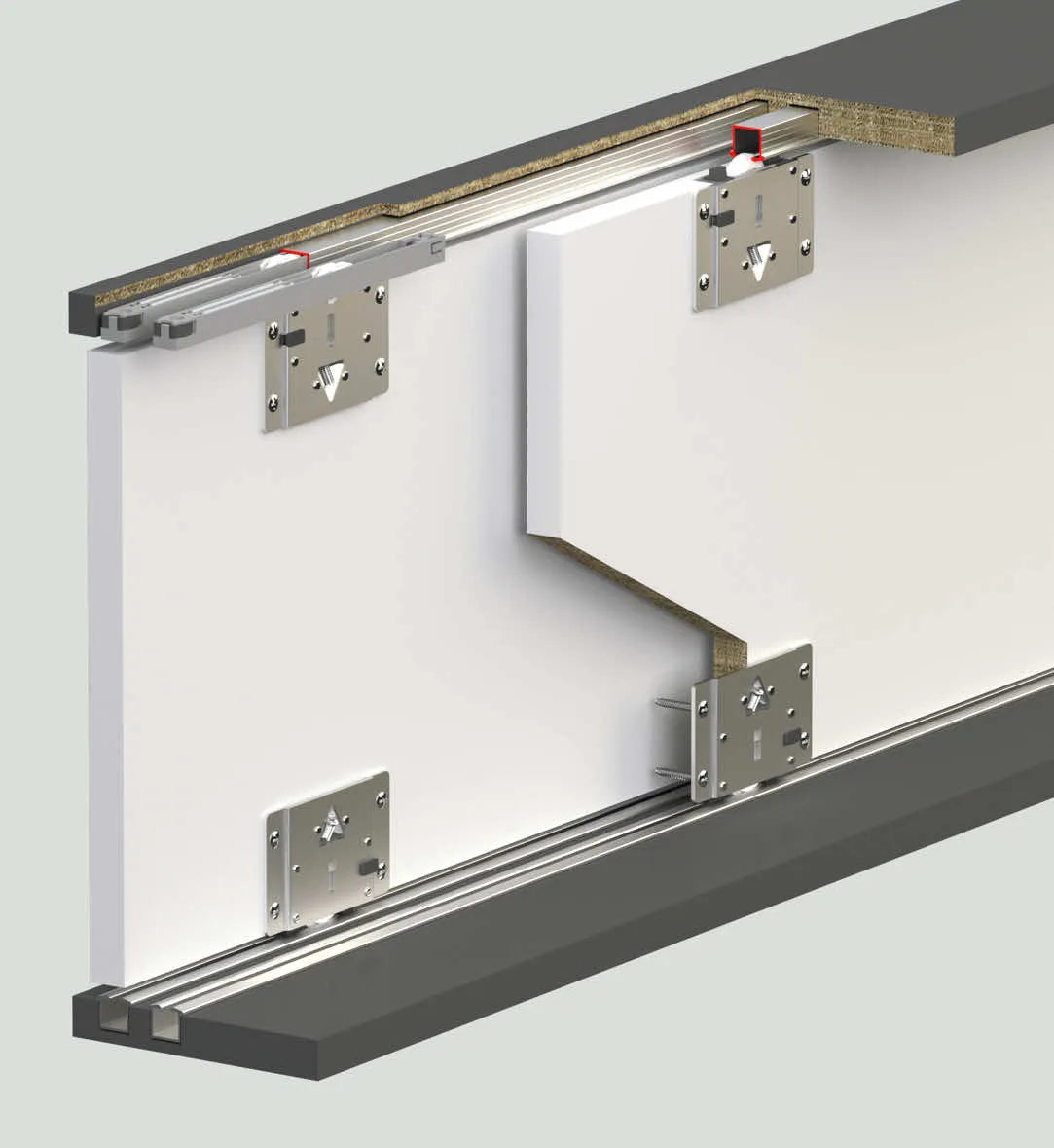 MULTILINE 4 - 50 KG SLIDING DOOR SYSTEM 2 WAY SOFT