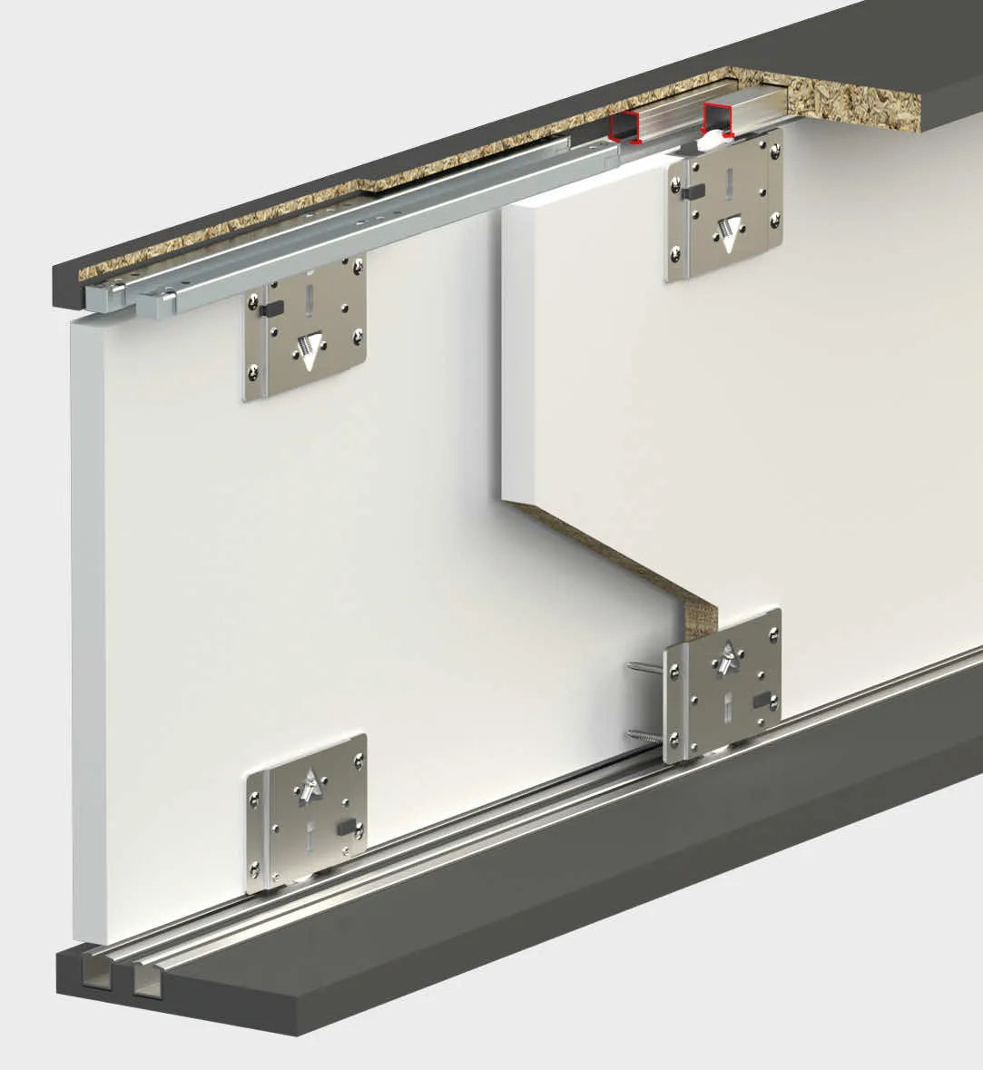 MULTILINE 8 - 50 KG SLIDING DOOR SYSTEM 2 WAY SOFT