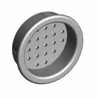 PLC AIR VENTILATION Ø 34 MM - GRAY