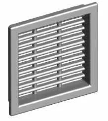 PLC AIR VENTILATION 50x50 MM - CHROME