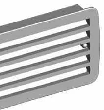 PLC AIR VENTILATION 76x430MM - GRAY