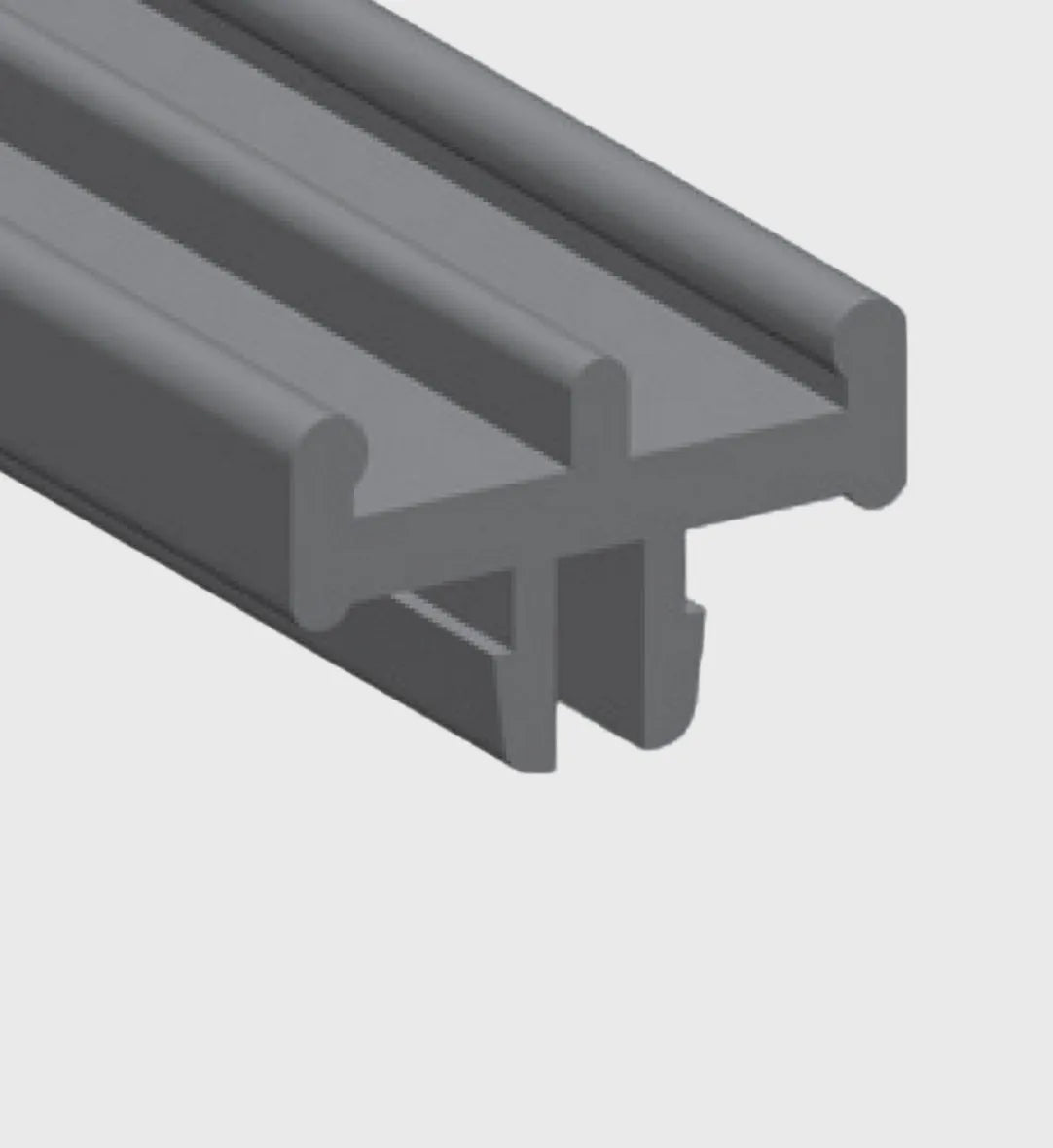 PVC RAIL PROFILE - 8*16 MM - 3 MT